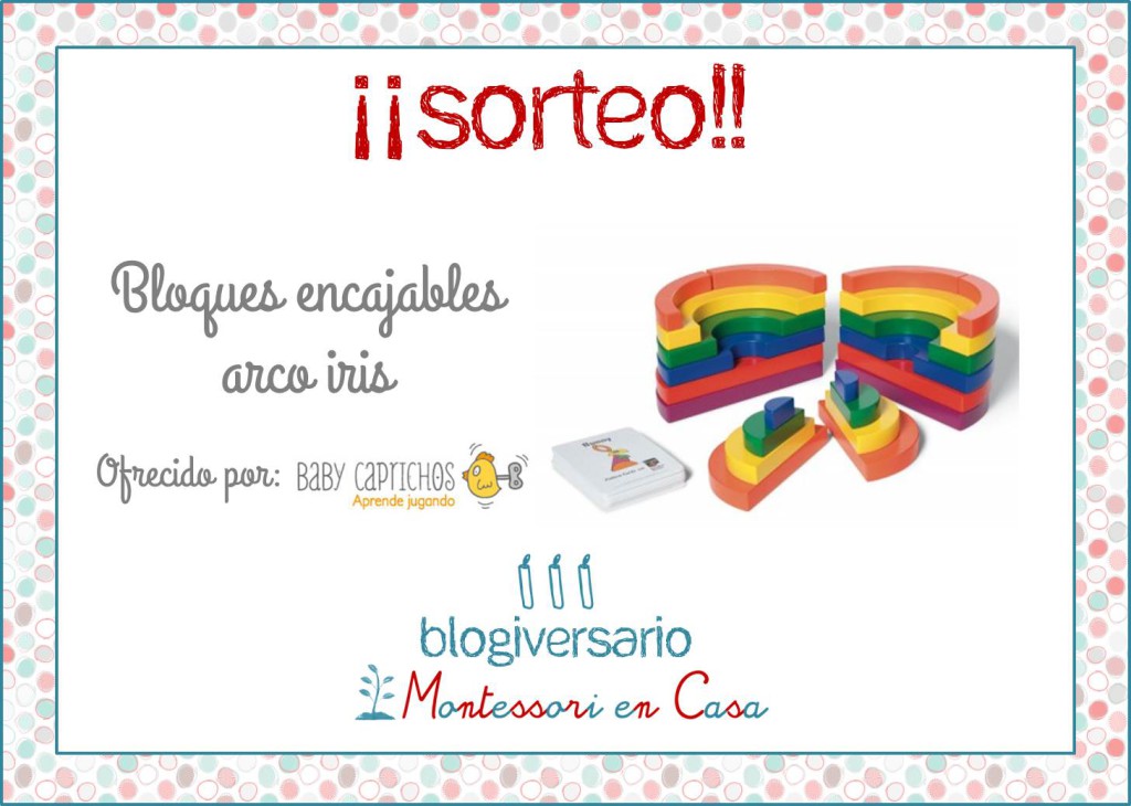 Sorteo Bloques encajables arco iris Baby Caprichos