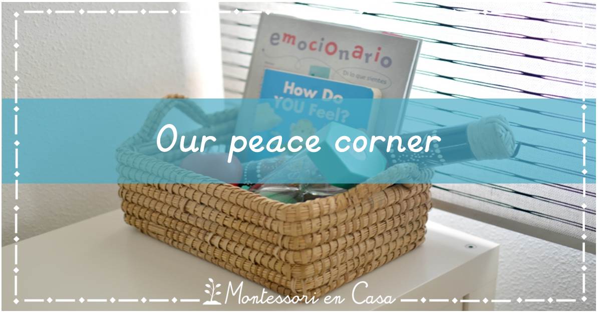 peace corner - montessori en casa