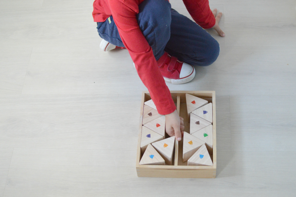 prismas peso - Montessori en casa 5